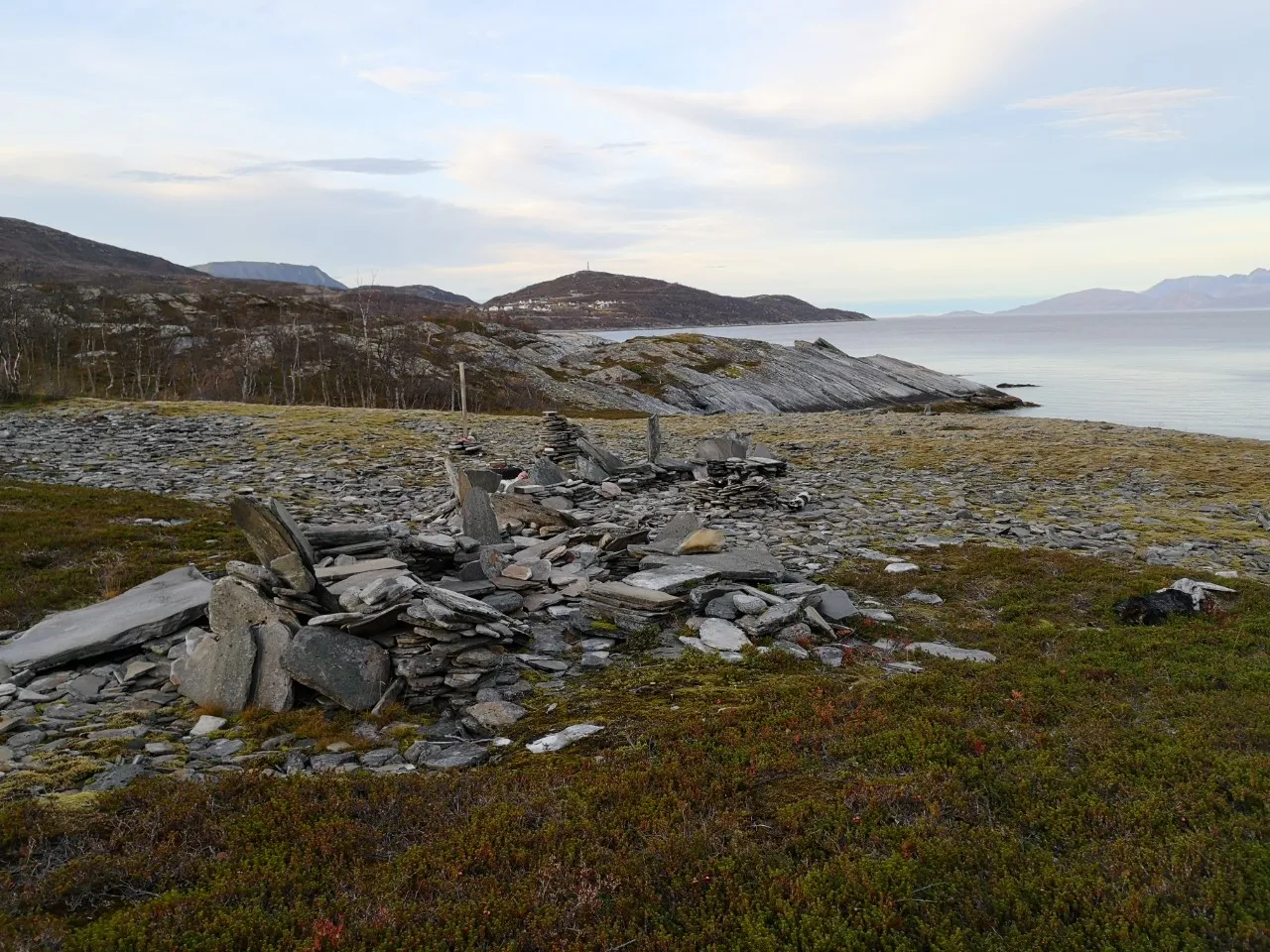 Turen starter her, ved vegenden i Simavåg